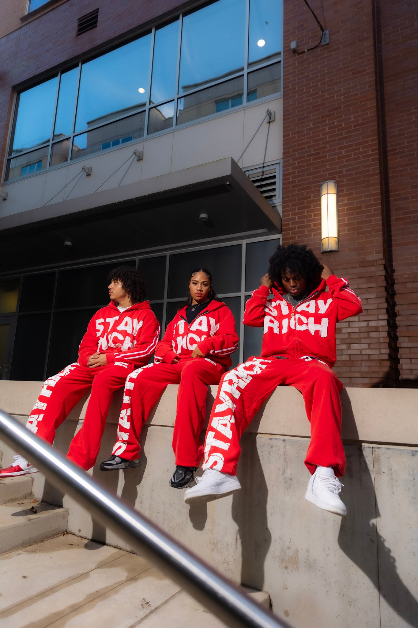 Stay Rich Hoodie Red