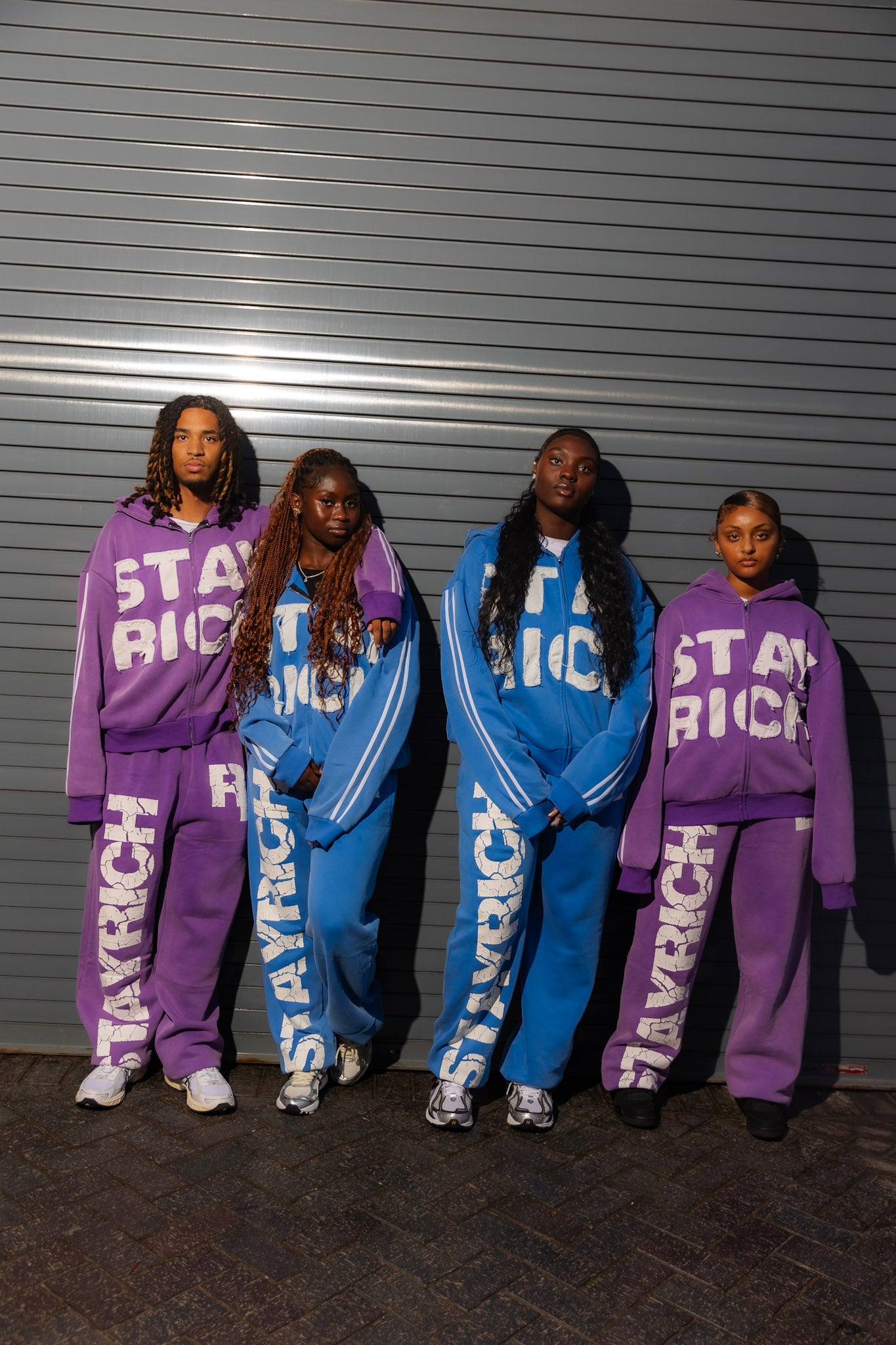 Stay Rich Hoodie purple