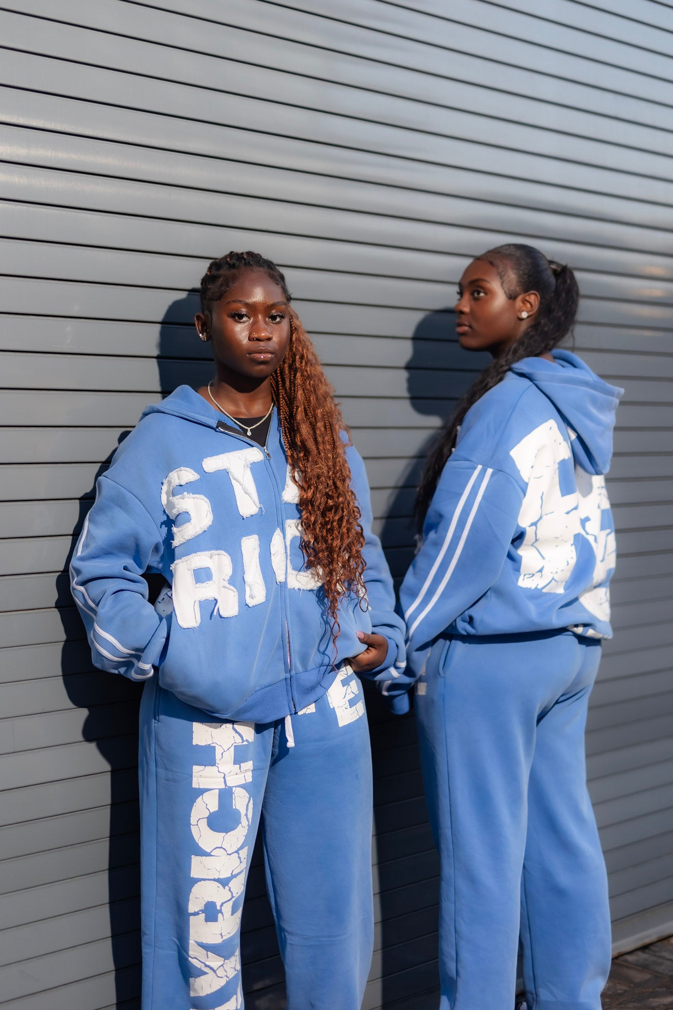 Stay Rich Hoodie Blue